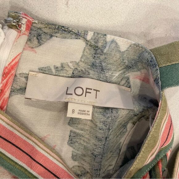 Loft Ann Taylor bird of Paradise Coastal Linen Petal Pink Tiered Maxi Dress - Picture 10 of 10